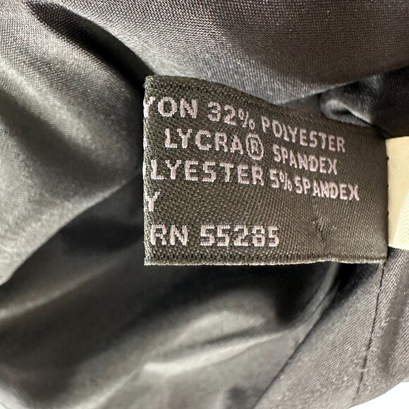 Express Blazer Jacket 4 Womens One Button Stretch Gray Suit Coat Work Career - Picture 8 of 8